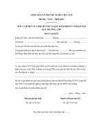 mau cam ket cua phu huynh va hoc sinh khong vi pham noi quy truong lop