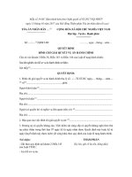 mau quyet dinh dinh chi giai quyet vu an hanh chinh