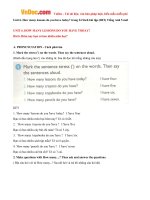 giai bai tap sbt tieng anh lop 5 chuong trinh moi unit 6 how many lessons do you have today