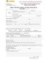 mau phieu tim hieu thong tin hoc sinh lop 10