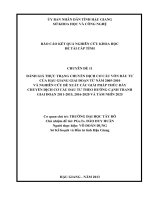 BÁO CÁO KẾT QUẢ NGHIÊN CỨU KHOA HỌC ĐỀ TÀI CẤP TỈNH CHUYÊN ĐỀ 11 SỞ KHOA HỌC VÀ CÔNG NGHỆ TỈNH HẬU GIANG