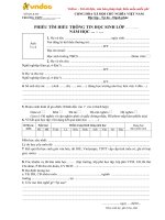 phieu tim hieu thong tin hoc sinh lop 11 12