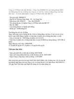 Thông báo ngày chốt danh sách lấy ý kiến cổ đông bằng văn bản