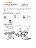 de thi hoc ky 1 mon tieng anh lop 5 truong tieu hoc phuong nam b quang ninh nam hoc 2015 2016