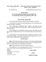 Quyết định số 1500 QĐ-TTG - Về việc phê chuẩn kết quả bầu cử bổ sung Thành viên Ủy ban nhân dân tỉnh Sóc Trăng nhiệm kỳ 2004 - 2011