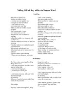 nhung bai hat hay nhat cua shayne ward