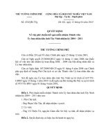 Quyết định số 474 QĐ-TTG - Về việc phê chuẩn kết quả miễn nhiệm Thành viên Ủy ban nhân dân tỉnh Tây Ninh nhiệm kỳ 2004 - 2011