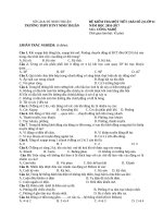 Đề kiểm tra định kỳ môn Công nghệ 11 HKII năm học 2016-2017