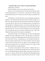 bai phat bieu cam tuong cua hoc sinh lop 5 trong le be giang nam hoc