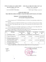 4. FID CBTT thay đổi lượng CP lưu hành