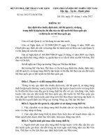 Thông tư quy định tiêu chuẩn, định mức, chế độ quản lý, sử dụng trang thiết bị tập luyện, thi đấu của các đội tuyển thể thao quốc gia