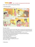 giai bai tap sgk tieng anh lop 4 chuong trinh moi unit 11 what time is it