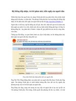 he thong tiep nhan tra loi phan anh kien nghi cua nguoi dan