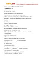 giai bai tap sgk tieng anh lop 5 chuong trinh moi unit 2 i always get up early how about you