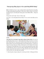 tham gia hop dong cong tac vien co phai dong bhxh khong