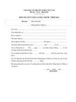 Don Xin Xet Nang Luong Truoc Thoi Han