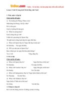 giai bai tap sgk tieng anh lop 5 chuong trinh moi unit 10 when will sports day be