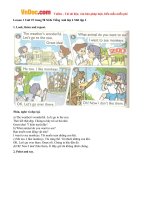 giai bai tap sgk tieng anh lop 4 chuong trinh moi unit 19 what animal do you want to see