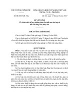 Quyết định số 63 2010 QĐ-TTG - Về chính sách hỗ trợ nhằm giảm tổn thất sau thu hoạch đối với nông sản, thủy sản