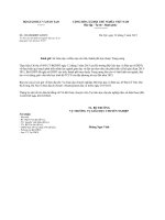 Công văn 3234 BGDĐT-GDCN - Báo cáo tình hình mở ngành, đào tạo và sử dụng giáo viên tiểu học trình độ trung cấp chuyên nghiệp