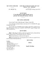 Quyết định số 1000 QĐ-TTG - Về việc điều động, bổ nhiệm ông Bùi Văn Ga giữ chức Thứ trưởng Bộ Giáo dục và Đào tạo