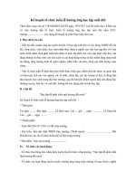 ke hoach to chuc tuan le huong ung hoc tap suot doi