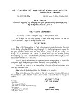 Quyết định số 1907 QĐ-TTG - Về việc hỗ trợ giống cây trồng dự trữ quốc gia cho các địa phương bị thiệt hại do hạn hán, bão số 3, mưa lũ