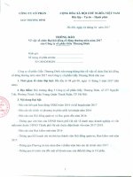 1.Thong bao ve viec to chuc dai hoi dong co dong thuong nien nam 2017