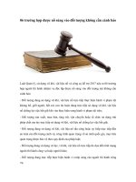 06 truong hop duoc no sung vao doi tuong khong can canh bao