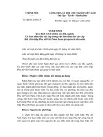 Nghị định quy định trách nhiệm của Bộ, ngành, Ủy ban nhân dân các cấp