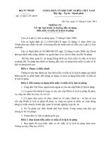 Thông tư về việc ban hành và hướng dẫn sử dụng biểu mẫu và mẫu sổ lý lịch tư pháp