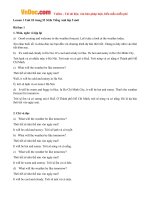 giai bai tap sgk tieng anh lop 5 chuong trinh moi unit 18 what will the weather be like tomorrow