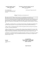 Công văn 1272 BNN-KHCN - Điều chỉnh nội dung thực hiện đề tài điều khiển giới tính tôm càng xanh thuộc chương trình CNSH