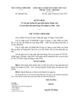 Quyết định số 448 QĐ-TTG - Về việc phê chuẩn kết quả miễn nhiệm Thành viên Ủy ban nhân dân tỉnh Hưng Yên nhiệm kỳ 2004 - 2011