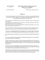 Thông tư 73 1999 TT-BTC - Hướng dẫn thu lệ phí cấp giấy phép đặt văn phòng đại diện thường trú của tổ chức kinh tế nước ngoài tại Việt Nam