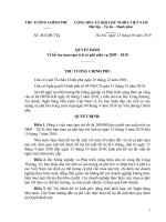 Quyết định số 481 QĐ-TTG - Về hỗ trợ mua tạm trữ cà phê niên vụ 2009 - 2010