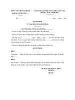 mau quyet dinh cong nhan truong thanh doan