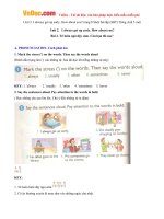 giai bai tap sbt tieng anh lop 5 chuong trinh moi unit 2 i always get up early how about you