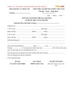 don xin giam hoc phi cho hai anh chi em ruot hoc cung truong