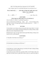 mau so 38 ds quyet dinh cong nhan su thoa thuan cua cac duong su danh cho tham phan