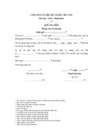 mau don xin phep di lam tre