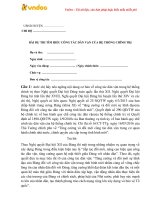 bai du thi tim hieu cong tac dan van cua he thong chinh tri