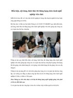 dieu kien noi dung hinh thuc thi thang hang chuc danh nghe nghiep vien chuc