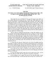 Chỉ thị về tổ chức các kỳ thi tốt nghiệp Trung học phổ thông và công tác tuyển sinh đầu cấp phổ thông