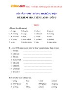 de kiem tra mon tieng anh lop 3 co dap an