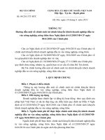 Thông tư hướng dẫn một số chính sách tài chính khuyến khích doanh nghiệp đầu tư vào nông nghiệp, nông thôn