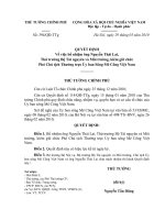 Quyết định số 394 QĐ-TTG - Về việc bổ nhiệm ông Nguyễn Thái Lai, Thứ trưởng Bộ Tài nguyên và Môi trường kiêm giữ chức Phó Chủ tịch Thường trực Ủy ban Sông Mê Công Việt Nam