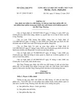 Thông tư số 47 2010 TT-BCT - Quy định việc kiểm tra chất lượng, vệ sinh an toàn thực phẩm đối với sản phẩm thực phẩm trong quá trình sản xuất