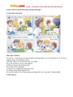 giai bai tap sgk tieng anh lop 4 chuong trinh moi unit 9 what are they doing