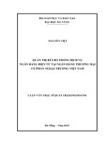 Quản trị rủi ro trong dịch vụ ngân hàng điện tử tại ngân hàng TMCP ngoại thương Việt Nam.